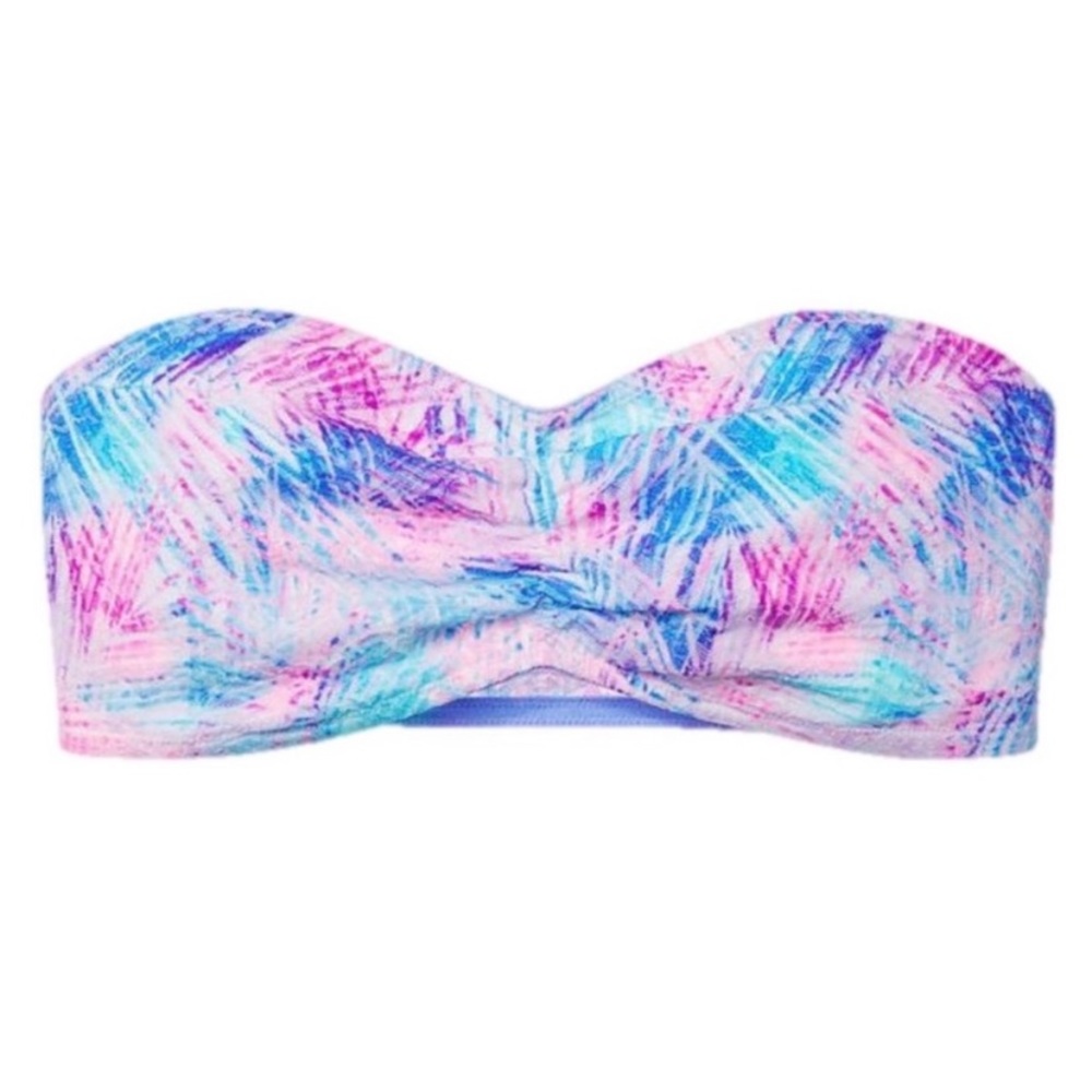 Victoria’s Secret PINK Tropical Colorful Bandeau Pink/Blue Medium